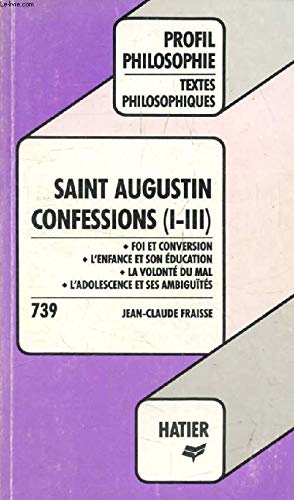 CONFESSIONS, SAINT AUGUSTIN