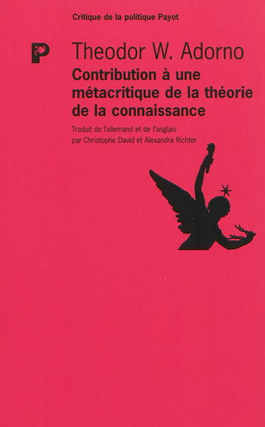 Contribution à une métacritique de la théorie de la connaissance : études sur Husserl et les antinomies de la phénoménologie