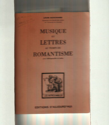 La Musique et les lettres au temps du romantisme