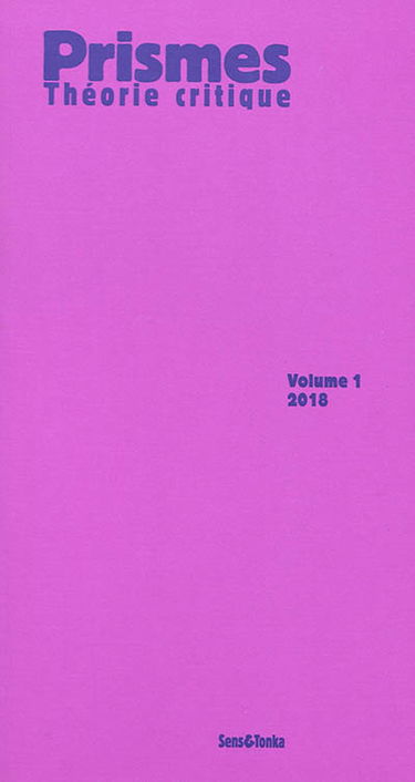 Prismes : théorie critique, n° 1