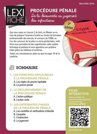 Procédure pénale : de la découverte au jugement des infractions