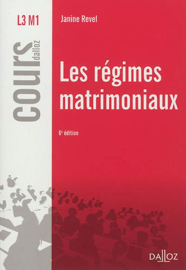 Les régimes matrimoniaux : L3 M1 : 2012