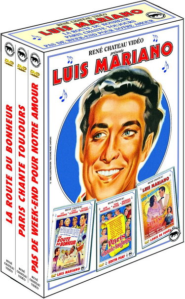 Couverture de Coffret Luis Mariano : la Route du Bonheur Pas de Week-End pour Notre Amour Paris Chante Toujours par Luis Mariano