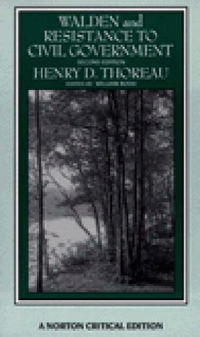 Couverture de WALDEN AND RESISTANCE TO CIVIL GOVERNMENT par Henry David Thoreau