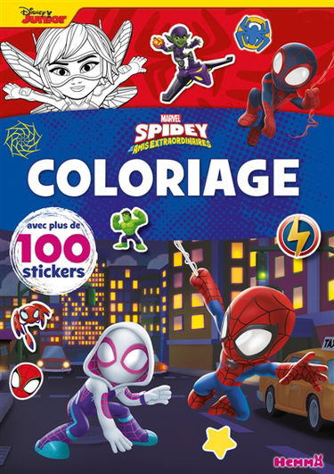 Marvel Spidey et ses amis extraordinaires : Coloriage avec plus de 100 stickers (Spidey et Ghost Spider)