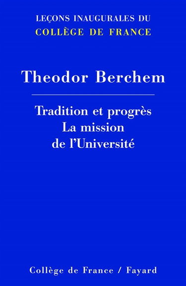 Tradition et progrès : la mission de l'université