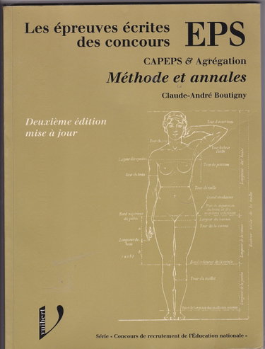 Couverture de Eps Les Eprreuves Ecrites Des Concours Capeps Et Agregation. Methode Et Annales, 2eme Edition Mise A Jour