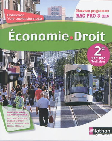 Couverture de Economie droit, 2e bac pro tertiaires