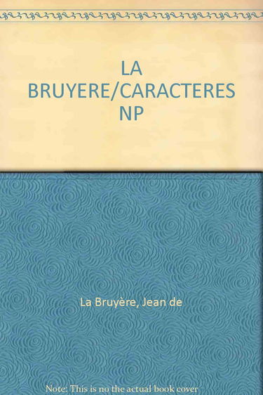 La Bruyere/Caracteres Np