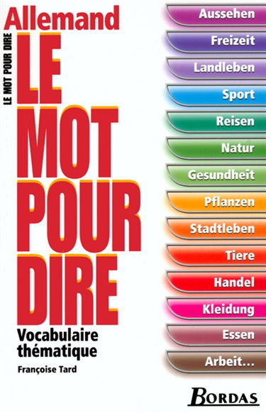 Allemand : vocabulaire thématique