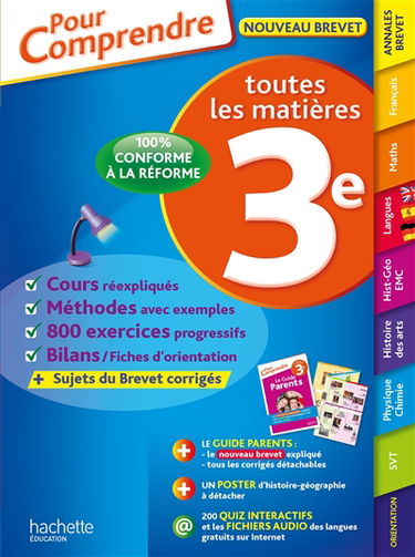 Toutes les matières 3e : nouveaux programmes
