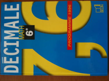 Mathématiques classe de 6e - version professeur