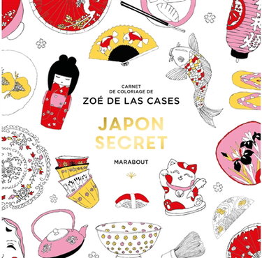Couverture de Japon secret : carnet de coloriage