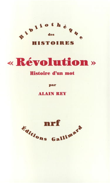 Révolution : histoire d'un mot