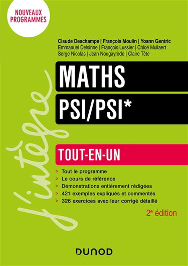 Couverture de Maths PSI, PSI* : tout-en-un : nouveaux programmes