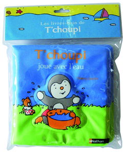 T'choupi joue avec l'eau