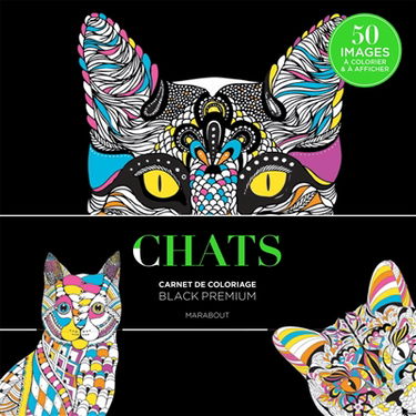 Chats : carnet de coloriage