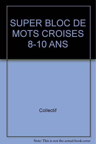 Super bloc de mots croisés