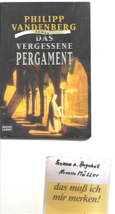 Couverture de Das vergessene Pergament