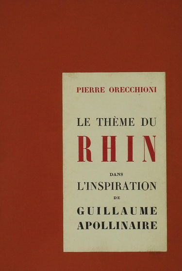 Le Theme Du Rhin Dans L'inspiration De Guillaume Apollinaire