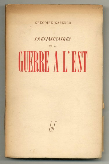 Couverture de Preliminaires de la guerre a l'est