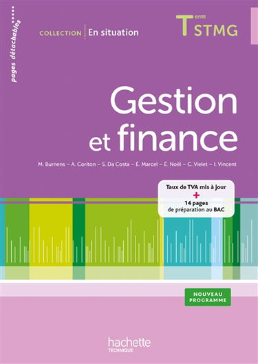 Gestion et finance, terminale STMG : nouveau programme