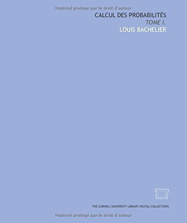 Couverture de Calcul des probabilités: Tome I.