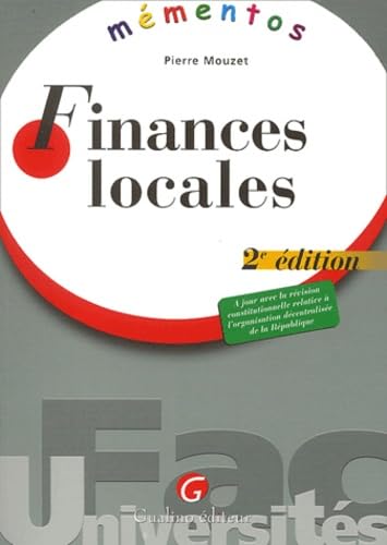 Mementos : Finances locales