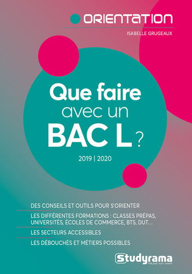 Que faire avec un bac L ? : 2019-2020
