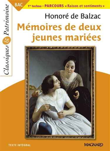 Couverture de Mémoires de deux jeunes mariées : texte intégral