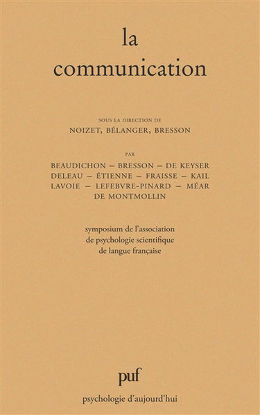 La Communication : symposium