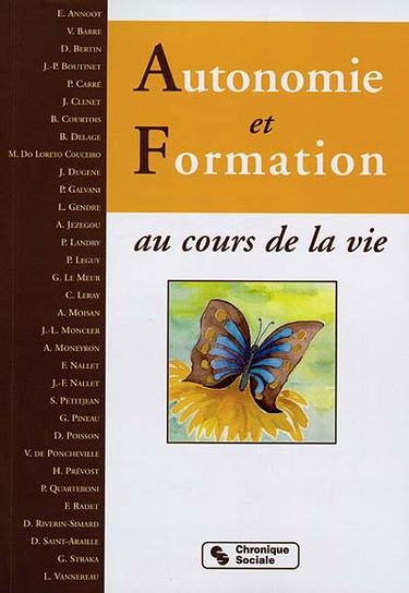 Autonomie et formation : au cours de la vie