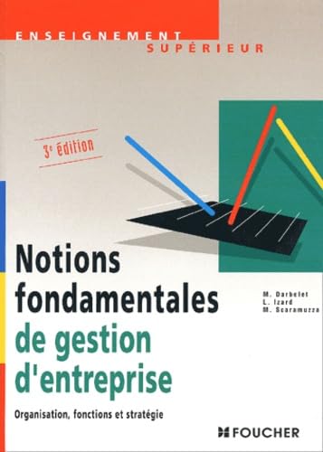 Notions fondamentales de gestion d'entreprise : organisation, fonctions et stratégie