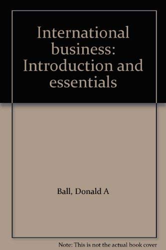 Couverture de International Business