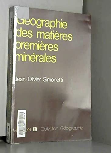 Géographie des matières premières minérales