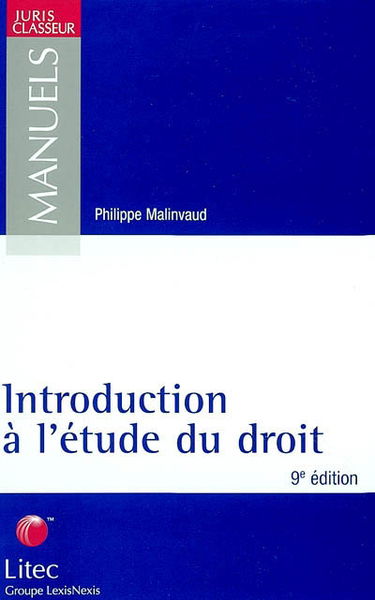 Introduction à l'étude du droit