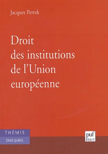 Droit des institutions de l'Union européenne