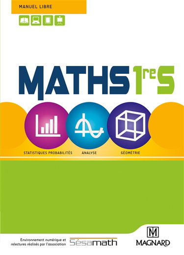 Couverture de Maths : 1re S : statistiques, probabilités, analyse, géométrie