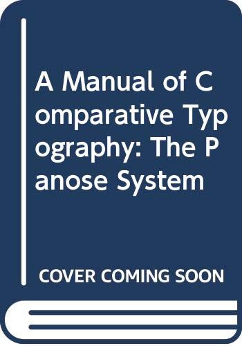 Couverture de A Manual of Comparative Typography: The Panose System