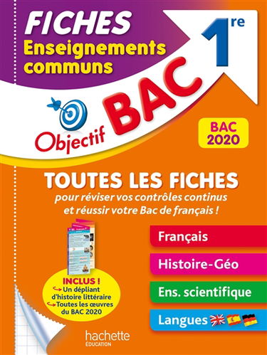 Enseignements communs 1re : toutes les fiches : bac 2020