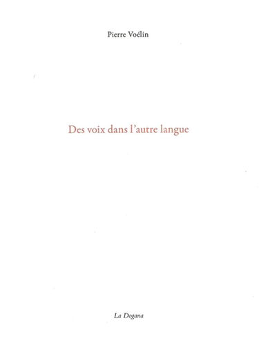Des voix dans l'autre langue