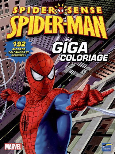 Couverture de Spider-man, giga coloriage : coloriages et activités