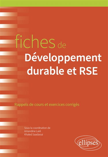 Couverture de Fiches de développement durable et RSE : rappels de cours et exercices corrigés