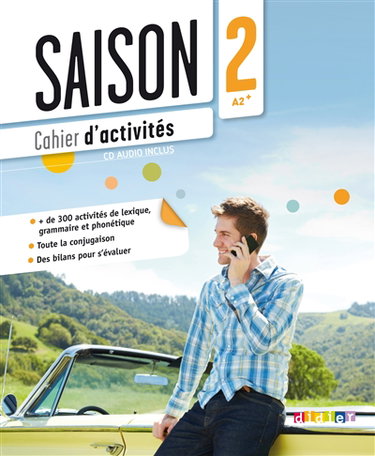 Couverture de Saison 2, A2-B1 : cahier d'activités