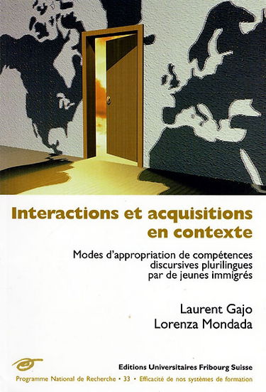 Interactions et acquisitions en contexte : modes d'appropriation de compétences discursives plurilingues par de jeunes immigrés