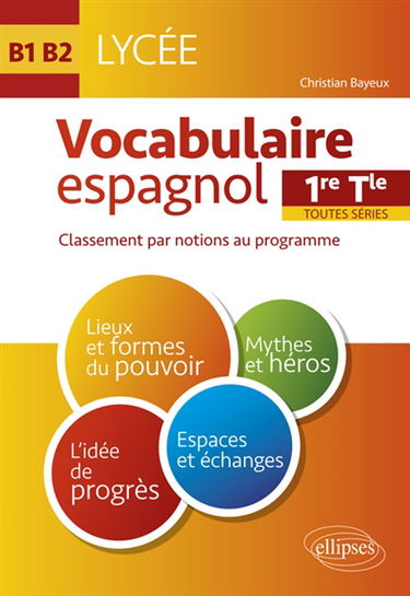 Vocabulaire espagnol 1re, terminale toutes séries : classement par notions au programme : B1-B2