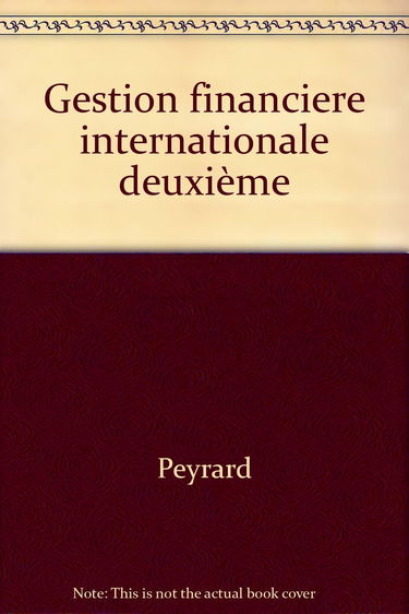 Gestion financiere internationale deuxième