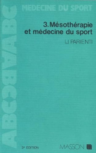 Couverture de Mésothérapie et médecine du sport