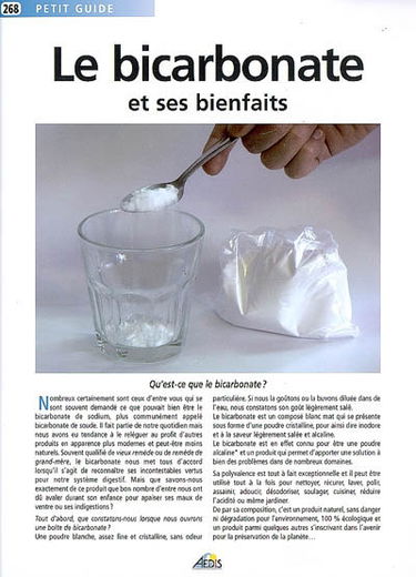 Le bicarbonate de soude et ses bienfaits