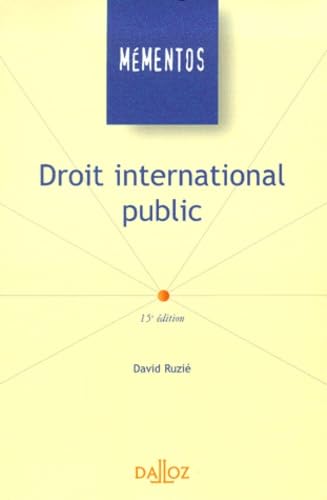 Droit international public, 15e édition